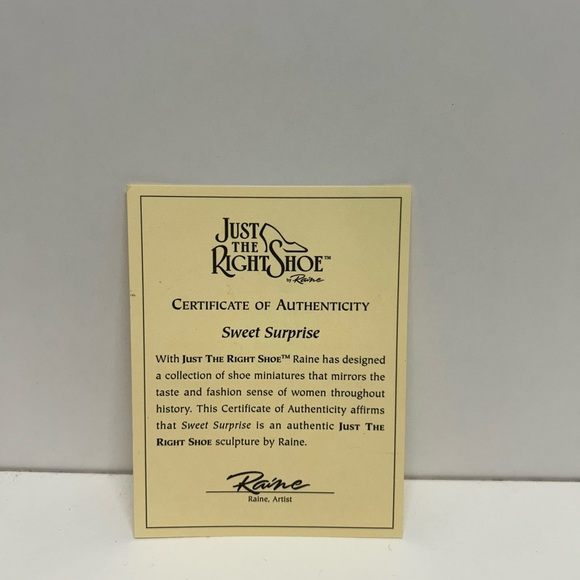 SWEET SURPRISE - JUST THE RIGHT SHOE - by Raine - 4” miniature - Picture 6 of 10